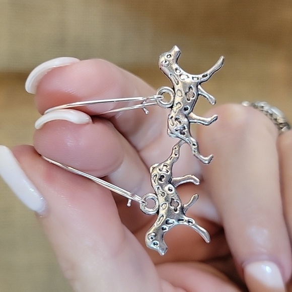 Dog Charm Drop Earrings - Picture 1 of 7